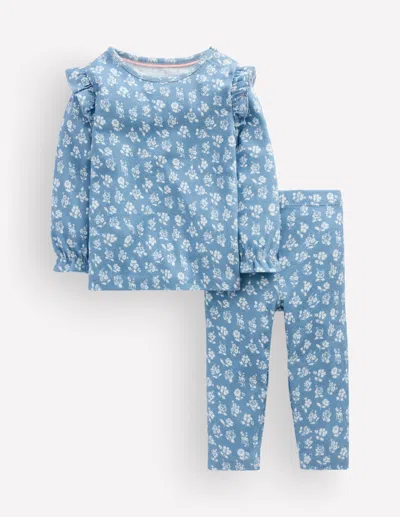 Boden Babies' Pointelle-set Aus Baumwolle In Blau | Grösse 80 In Blue