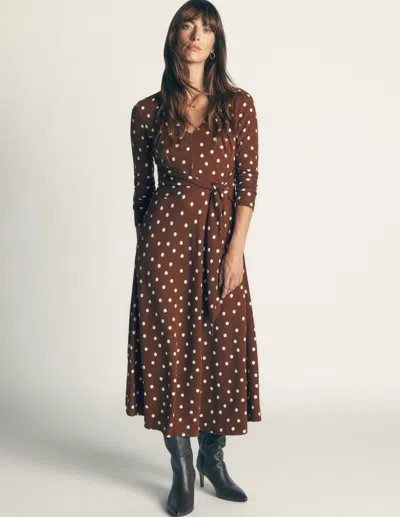 Boden Ponte-kleid Mit Bindegürtel In Umbra | Grösse 30 In Brown