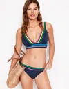 Boden Porto Bikini Top-navy Rik Rak Female  In Blue