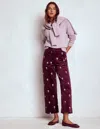 Boden Embroidered Corduroy Ankle Pants In Multi