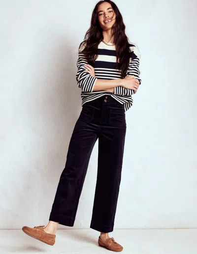 BODEN PRIMROSE CORD TROUSERS-NAVY FEMALE BODEN