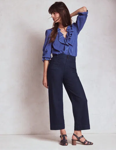 Boden Primel Jeans Mit Aufgesetzter Tasche-indigoblau Flechtoptik In Multi