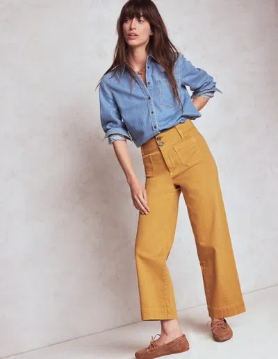 Boden Primrose Hose Mit Aufgesetzten Taschen-goldenes Roggenfeld In Brown