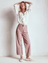 Boden Primrose Hose Mit Aufgesetzten Taschen-flieder Tram-streifen In Multi