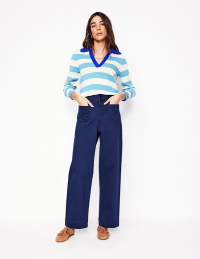 Boden Primrose Hose Mit Aufgesetzten Taschen-marineblaue In Blue