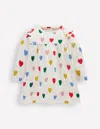 Boden Printed Jersey Dress Rainbow Hearts Girls  In Multi