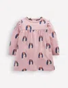 Boden Printed Jersey Dress Rose Pink Dogs Girls  In Pink