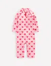 Boden Printed Sun Safe Surfsuitbubblegum Pink Heart Stripe Girls  In Bubblegum Pink Heart Stripe
