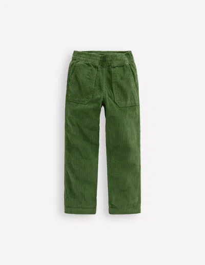 Boden Kids' Pull On Cord Pants Promenade Green