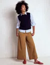 Boden Pull-on Cropped Trousers-hazelnut Brown Female  In Brown