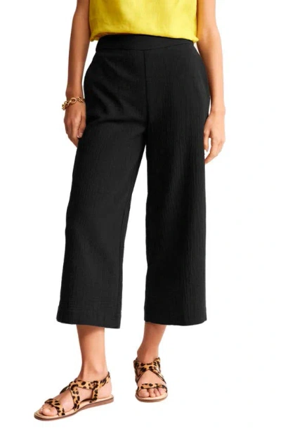 Boden Pull-on Double Cloth Pants In Blue/black