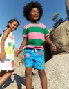 Boden Pullon Cotton Shortsfruit Embroidery Boys