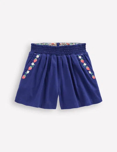 Boden Kids' Pullon Shortsstarboard Blue Girls