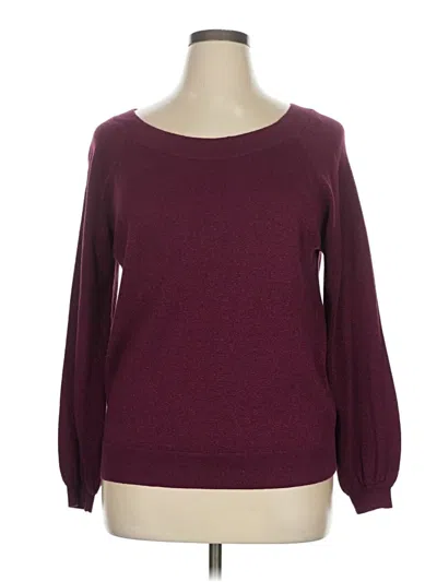 Pre-owned Boden Pullover Sweater In Burgundy