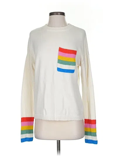 Pre-owned Boden Pullover Sweater In White