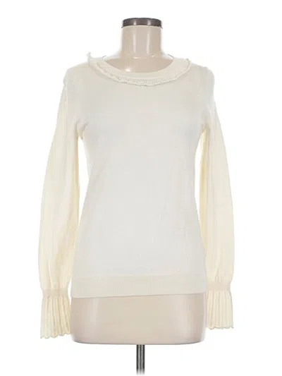 Pre-owned Boden Pullover Sweater In White