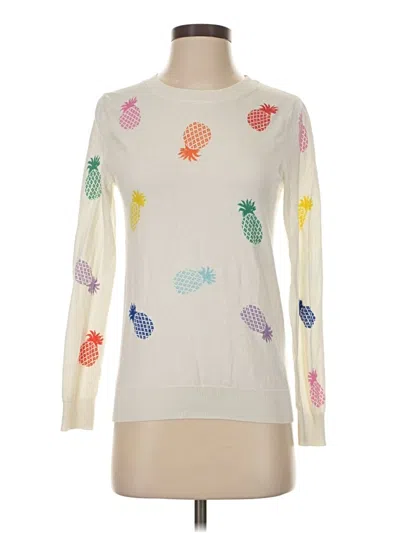 Pre-owned Boden Pullover Sweater In White