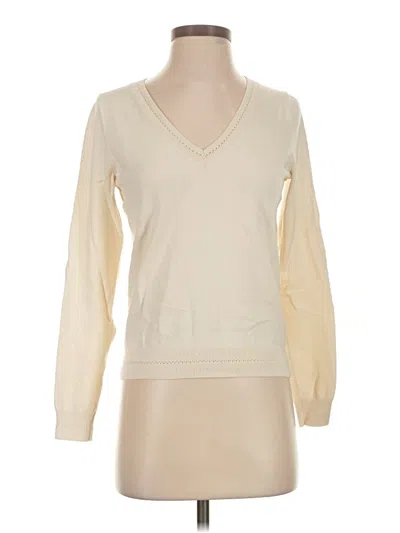 Pre-owned Boden Pullover Sweater In White