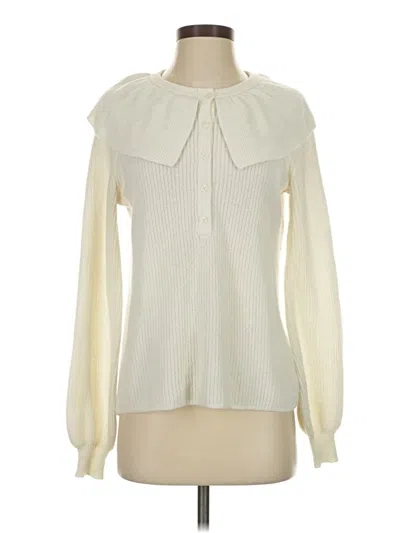 Pre-owned Boden Pullover Sweater In White