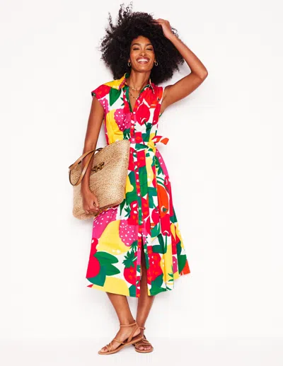 Boden Rachel Midi-hemdblusenkleid Aus Baumwolle-bunt, Sommerfrüchte In Multi
