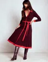 Boden Rachel Gestrickes Hemdblusenkleid-dunkelviolett In Burgundy