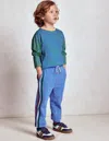 Boden Rainbow Stripe Joggers-blue River Male  In Blue