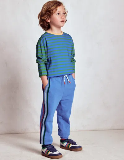 Boden Kids' Rainbow Stripe Joggers-blue River Male