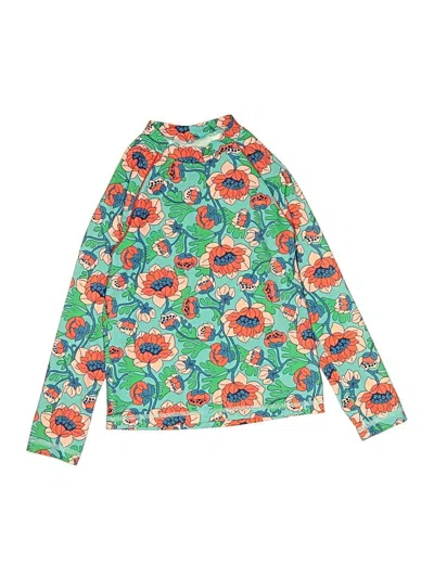 Pre-owned Boden Kids' Rash Guard In Green