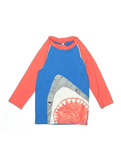 Pre-owned Boden Kids' Rash Guard In Orange