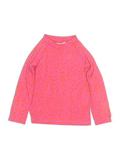 Pre-owned Boden Kids' Rash Guard In Pink