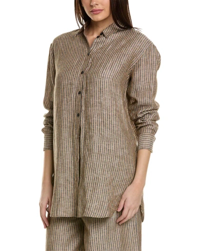 Boden Relaxed Linen Shirt In Brown