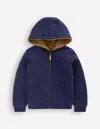 Boden Wendbarer Teddy-kapuzenpullover-schuluniform-marineblau In Blue