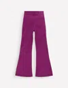 Boden Ribbed Flare Leggings Blackberry  In Purple