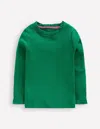 Boden Geripptes Langarmshirt-waldgrün In Green