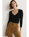 Boden Ribbed Sweetheart Cardigan