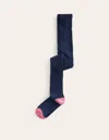 Boden Ribbed Tightsfrench Navy Girls  In French Navy