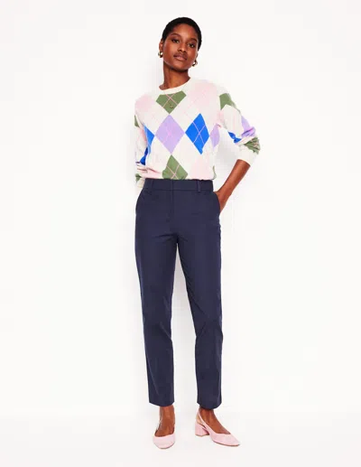Boden Richmond 7/8 Pants Navy Women  In Blue