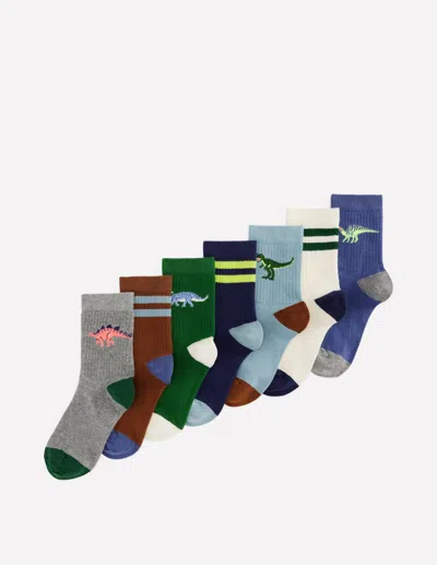 Boden Kids' Rippstrick-socken Im 7er-pack | Grösse 31-36 In Multi