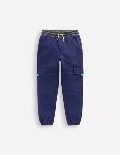 Boden Kids' Cargo-jogginghose Aus Reissfestem Material-schuluniform-marineblau In Blue