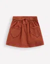 Boden Rock Mit Zackenlitze-scheunenrot In Brown