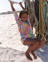 Boden Romie Towelling Zip Throw On Multi Rainbow Leopard Girls  In Multi
