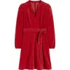 Boden Ros Long Sleeve Corduroy Dress In Red