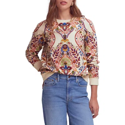 Boden Rosa Print Sweatshirt In Multi