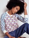 Boden Rosa Bedrucktes Sweatshirt-bunt, Wildblumenstrauss In Multi