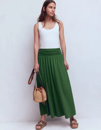 Boden Rosaline Jersey Skirt Hunter Green