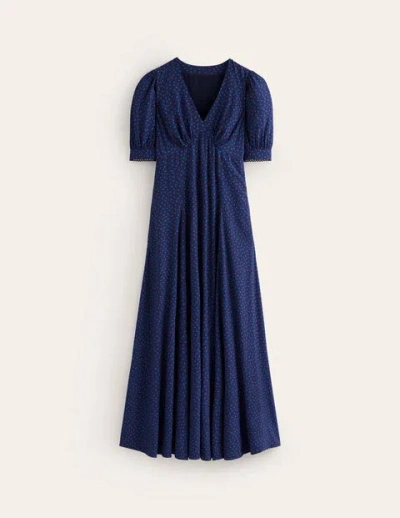 Boden Rosie Godet Tea Dress-directoire Blue, Abstract Dot Women In  Directoire Blue/ Abstract Dot | ModeSens
