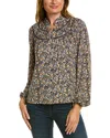 BODEN BODEN RUCHED YOKE JERSEY SHIRT