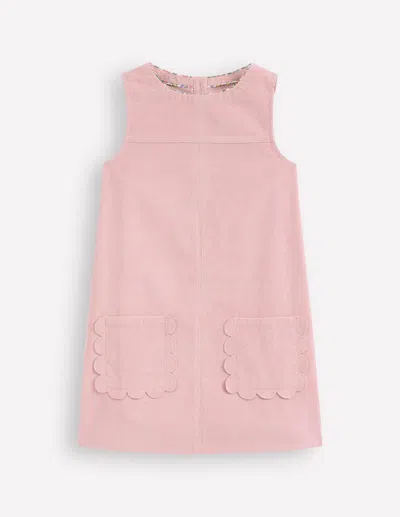 Boden Kids' Saffy Schürzenkleid Aus Cord-vintage-rosa In Pink