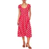 Boden Samantha Jersey Midi Dress In Red
