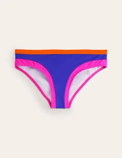 Boden Santorini Bikini Bottoms Blue/pink Colourblock Women  In Multi
